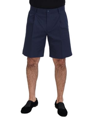 Dolce & Gabbana Pleated Shorts Midlength - Blue