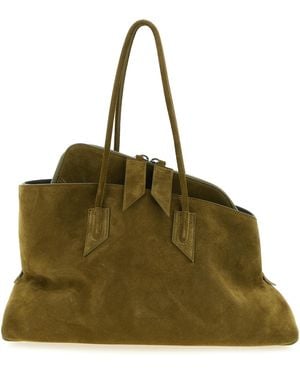 The Attico Bovine Leather Shoulder Bag - Green