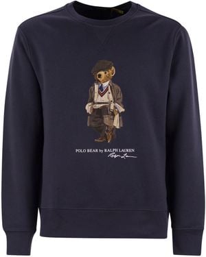 Polo Ralph Lauren Polo Bear Crewneck Sweatshirt - Blue