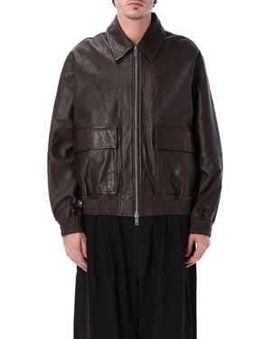 Studio Nicholson Piston Lamb Leather Jacket Lining - Black
