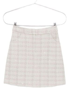 Emporio Armani Wool Blend Mini Skirt - White