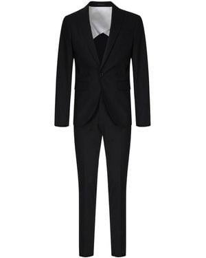 DSquared² Virgin Wool Elastane Suit - Black