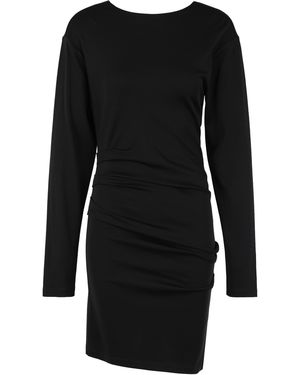 Max Mara Mini Draped Dress Wool - Black