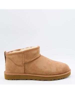 UGG Suede Ultra Mini Boots - Brown