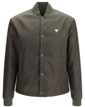 Prada Nylon Bomber Clothing - Green