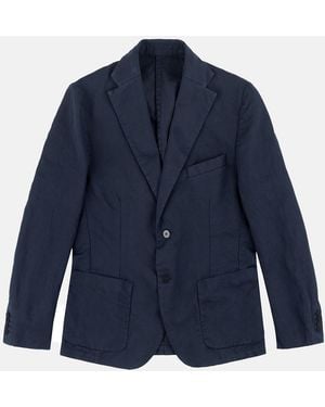 Original Vintage Style Single Breast Jacket - Blue