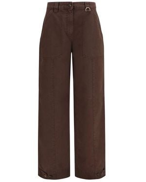 Golden Goose Brown Cotton Cargo Trousers