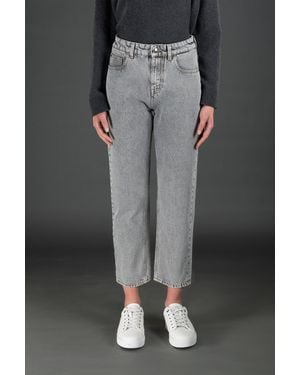 Moorer Light Straight Trousers - Black