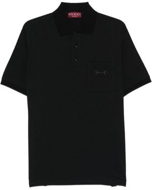 Gucci Cotton Polo Shirt - Black