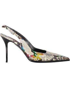 Missoni Leather Slingback Court Shoes - Metallic