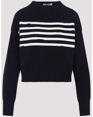 Prada Cotton Pullover - Blue