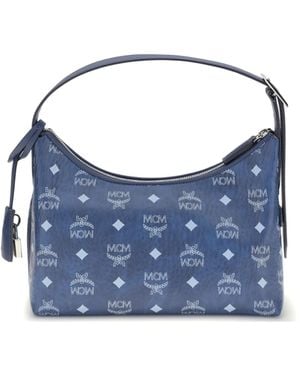 MCM Aren Hobo Shoulder Bag - Blue