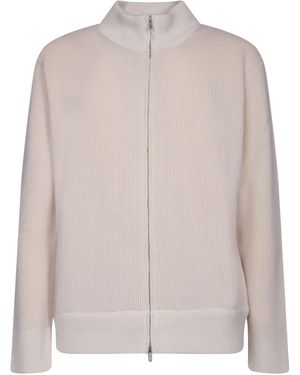 Lardini Wool-Cashmere Zip Turtleneck Jumper - Pink