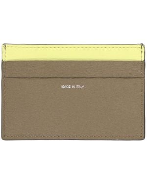 Paul Smith Leather Card Holder Cow Wallets & Purses - Green