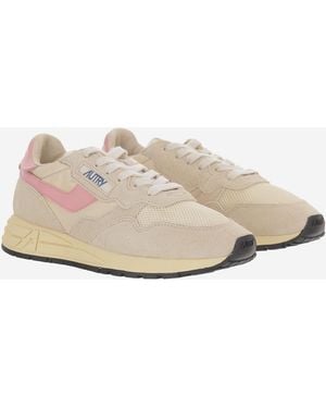 Autry Sneakers Reelwind Leather Sneakers - Natural