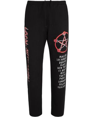 Local Authority Cotton Pants Track Pants - Black