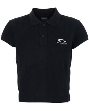 Balenciaga Polo Shirts - Black