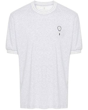 Brunello Cucinelli Light Cotton Crew Neck Shirt - White