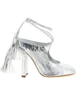 Dries Van Noten Leather Pumps - White