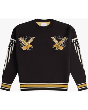Rhude Cashmere Knit Crewneck Jumper - Black
