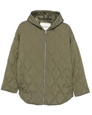 Closed Quilted Hooded Jacket - Green