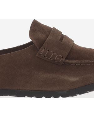 Birkenstock Moccasins Naples Suede Leather Shoe - Brown