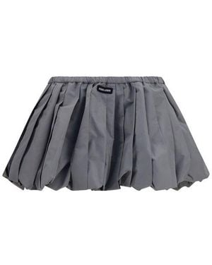 Miu Miu Balloon Mini Skirt - Grey
