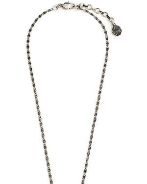 McQueen Plate Medallion Cameo Chain Necklace Accessories Jewellery - Blue