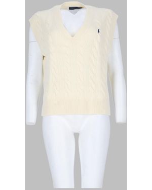 Polo Ralph Lauren Wool-Cashmere Gilet Wool Cashmere Waistcoats & Gilets - White