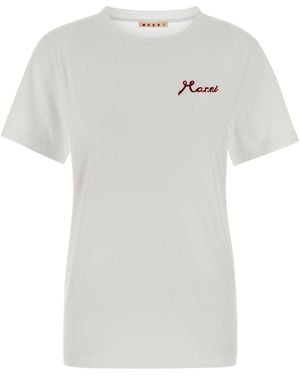 Marni Cotton T-Shirt - White