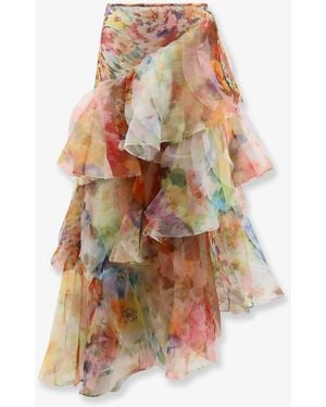 Zimmermann Maxi Skirt Luna - White