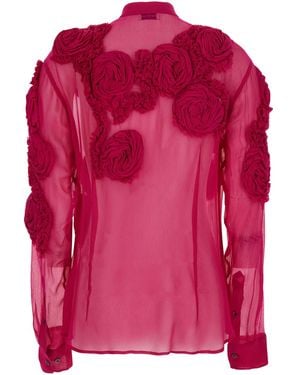 Dries Van Noten Shirt Silk Blouses - Pink