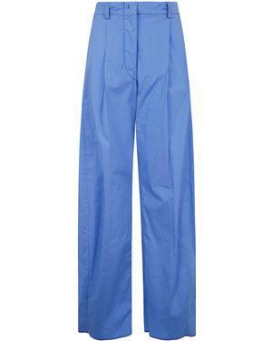 Thelatest Billie Popeline Leggero Ab Pants - Blue