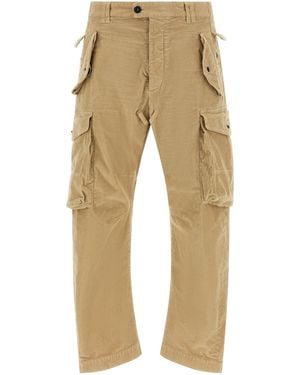 DSquared² Multi-Pocket Corduroy Cargo Pants - Natural