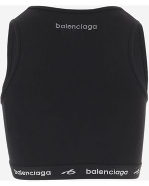 Balenciaga Top Stretch Nylon Polyamide Tops - Black