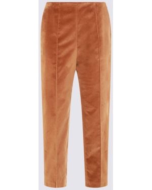Marni Camel Cotton Trousers - Orange