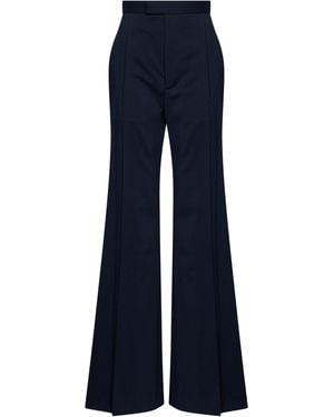 Vivienne Westwood Virgin Wool Wide Leg Trousers - Blue
