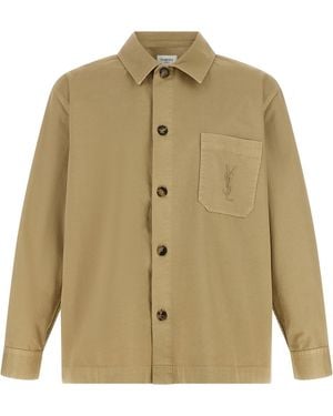 Saint Laurent Cotton Blouse - Natural