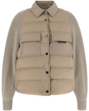 Brunello Cucinelli Polyester Shell Jacket Clothing - Natural