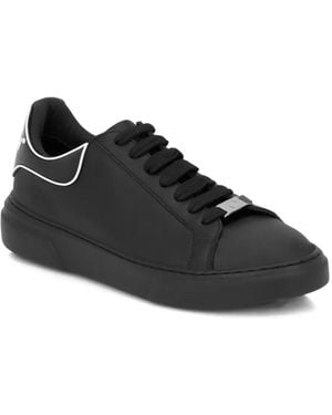 Philipp Plein Big Bang Runner Logo Sneakers Shoes - Black