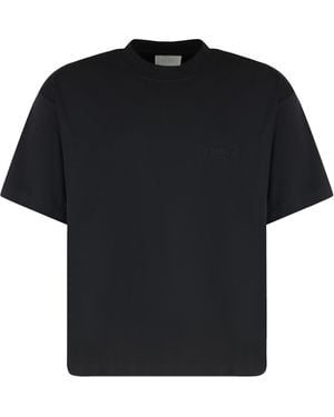 Vetements Logo Cotton T-Shirt - Black