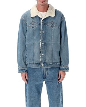 Levi's Levis Denim Western Sherpa Trucker Jacket Cotton - Blue