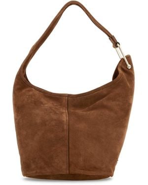 Michael Kors Caramel Suede Sonny Shoulder Bag - Brown