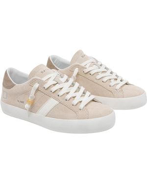 Date Sneakers Suede Leather/Rubber Sole - White
