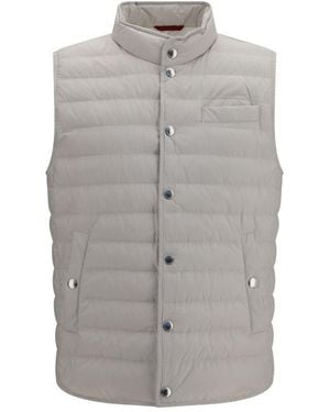 Brunello Cucinelli Polyester Sleeveless Jacket Clothing - Gray