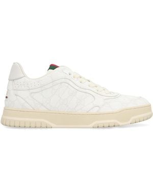 Gucci Re-Web Low-Top Sneakers Polyurethane Sneakers - White
