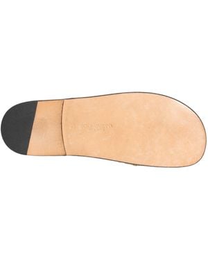 Dolce & Gabbana Straw Raffia Slides Sandals Flats Shoes - Natural