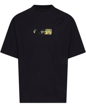 Off-White c/o Virgil Abloh T-Shirt Spices Arrow Cotton T-Shirts - Blue