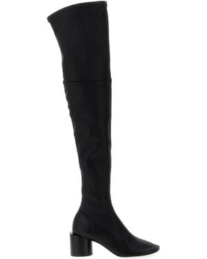 Jil Sander Stretch Nappa Leather Over-The-Knee Boot - Black