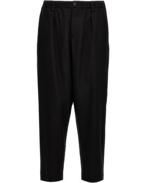 Marni Marni Virgin Wool Cropped Pants - Black